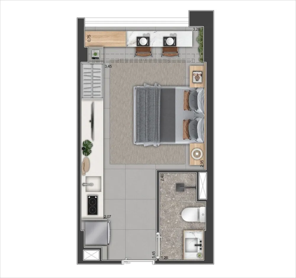 Apartamento, 1 quarto, 30 m² - Foto 15