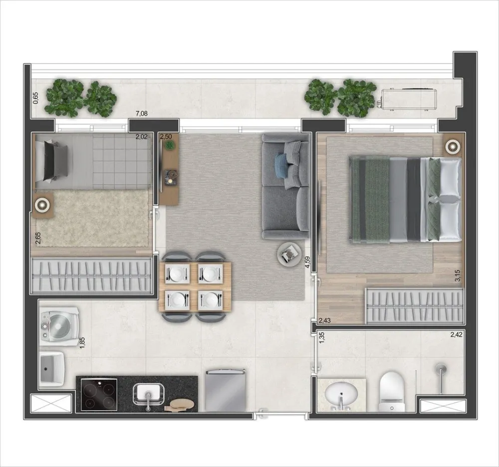 Apartamento, 1 quarto, 30 m² - Foto 13