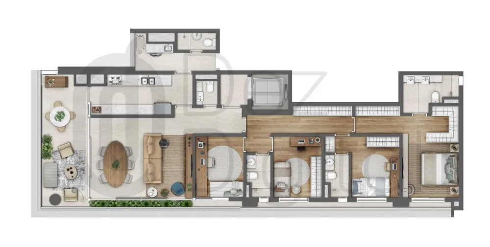 Apartamento, 3 quartos, 125 m² - Foto 3