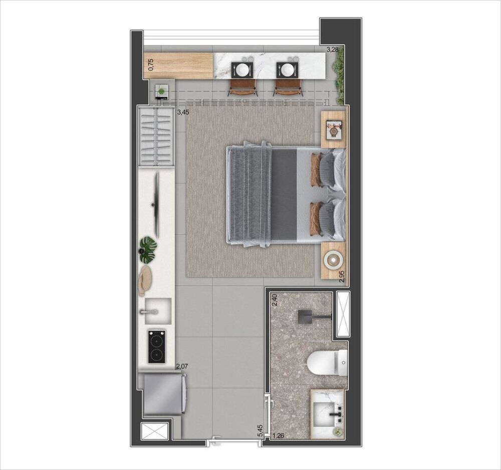 Apartamento, 2 quartos, 43 m² - Foto 9