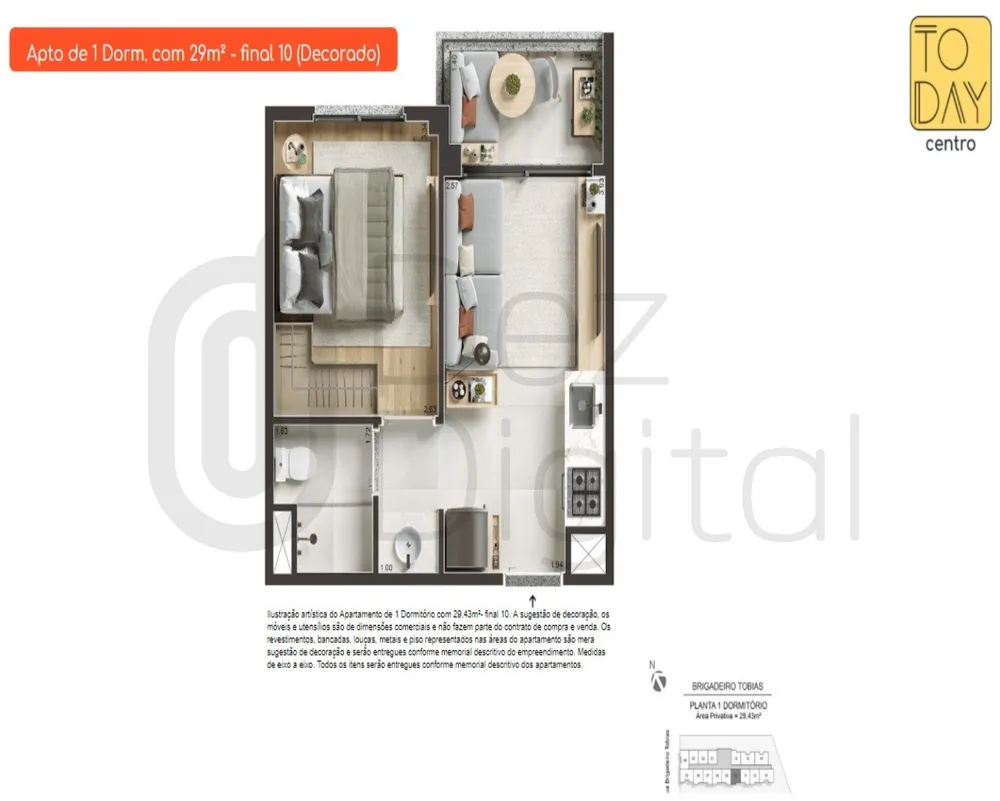 Apartamento, 2 quartos, 38 m² - Foto 1