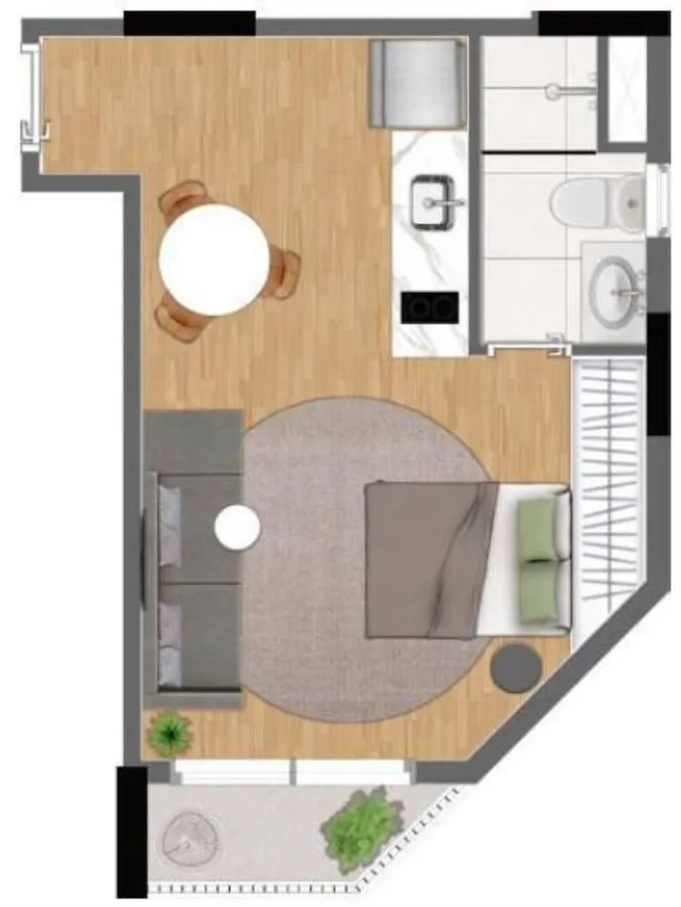 Apartamento, 1 quarto, 58 m² - Foto 12