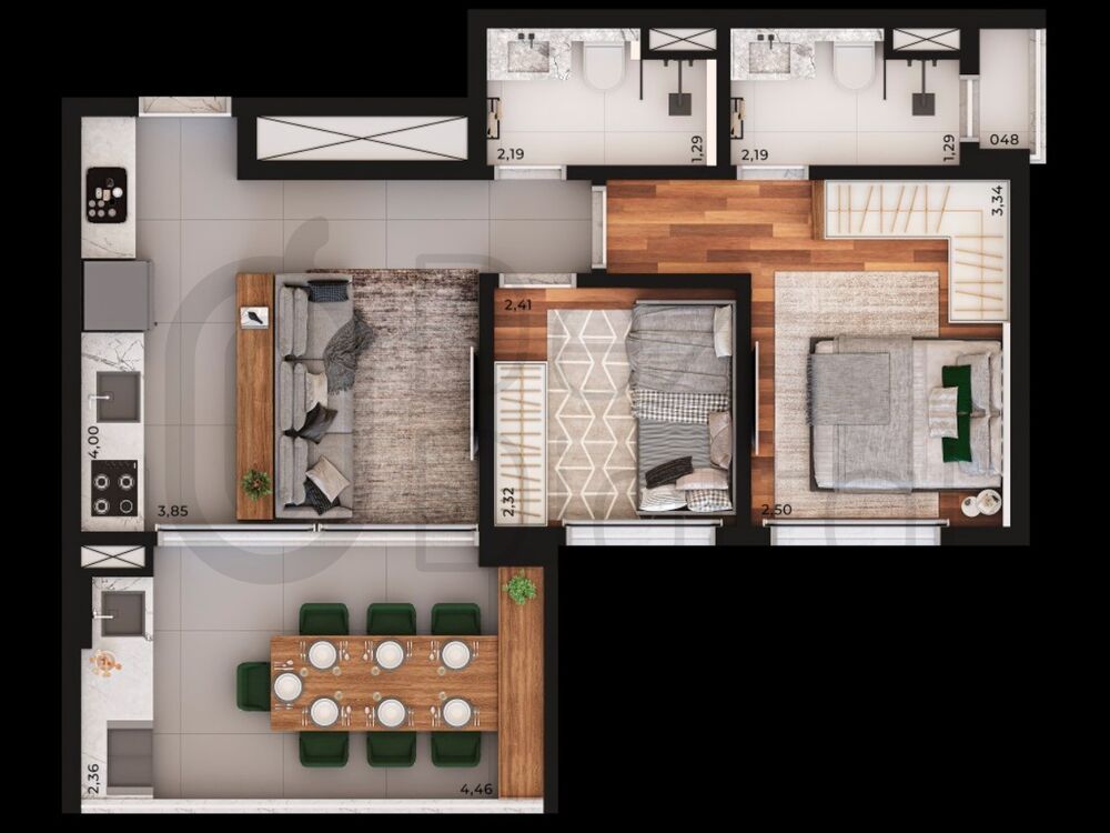 Apartamento, 2 quartos, 56 m² - Foto 18