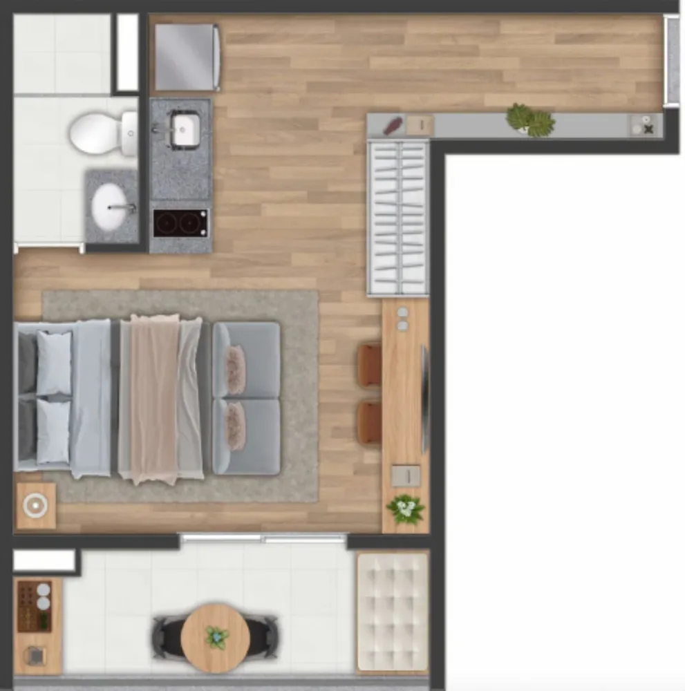 Apartamento, 1 quarto, 30 m² - Foto 14