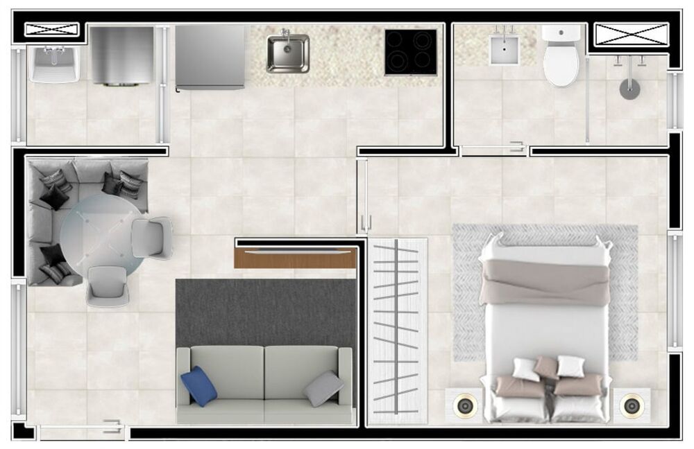 Apartamento, 1 quarto, 25 m² - Foto 4