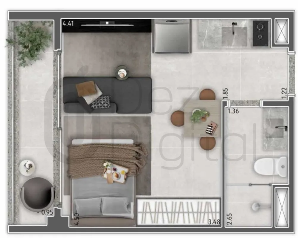 Apartamento, 1 quarto, 26 m² - Foto 14