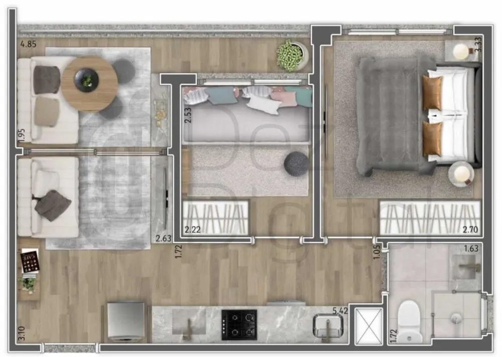 Apartamento, 1 quarto, 26 m² - Foto 16