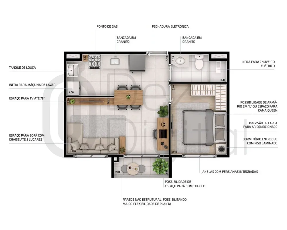 Apartamento, 2 quartos, 36 m² - Foto 11