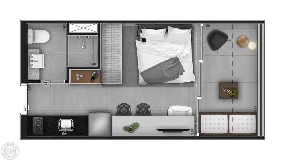 Apartamento, 1 quarto, 24 m² - Foto 9