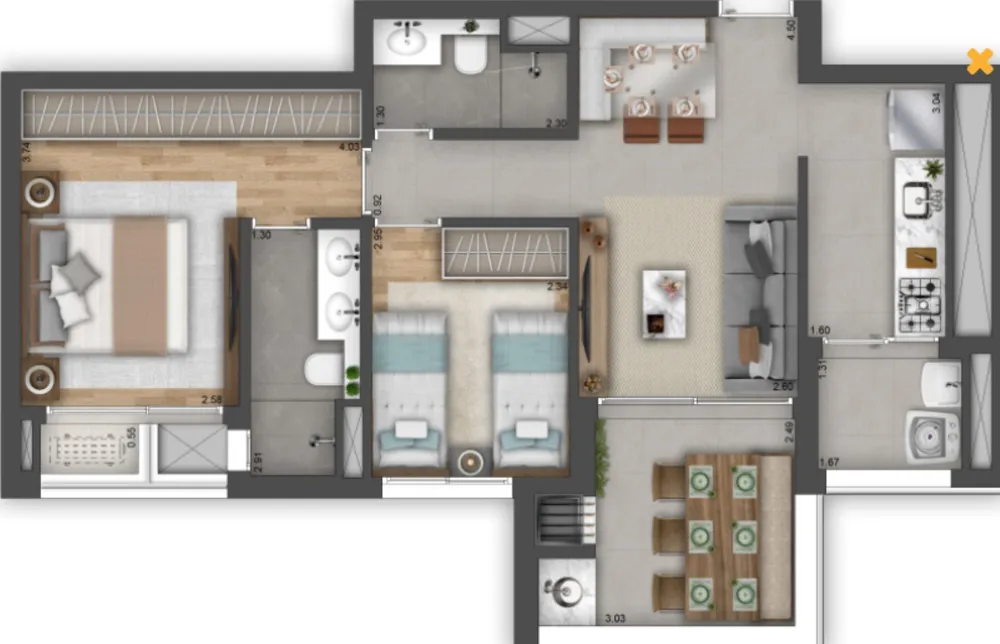 Apartamento, 2 quartos, 66 m² - Foto 12