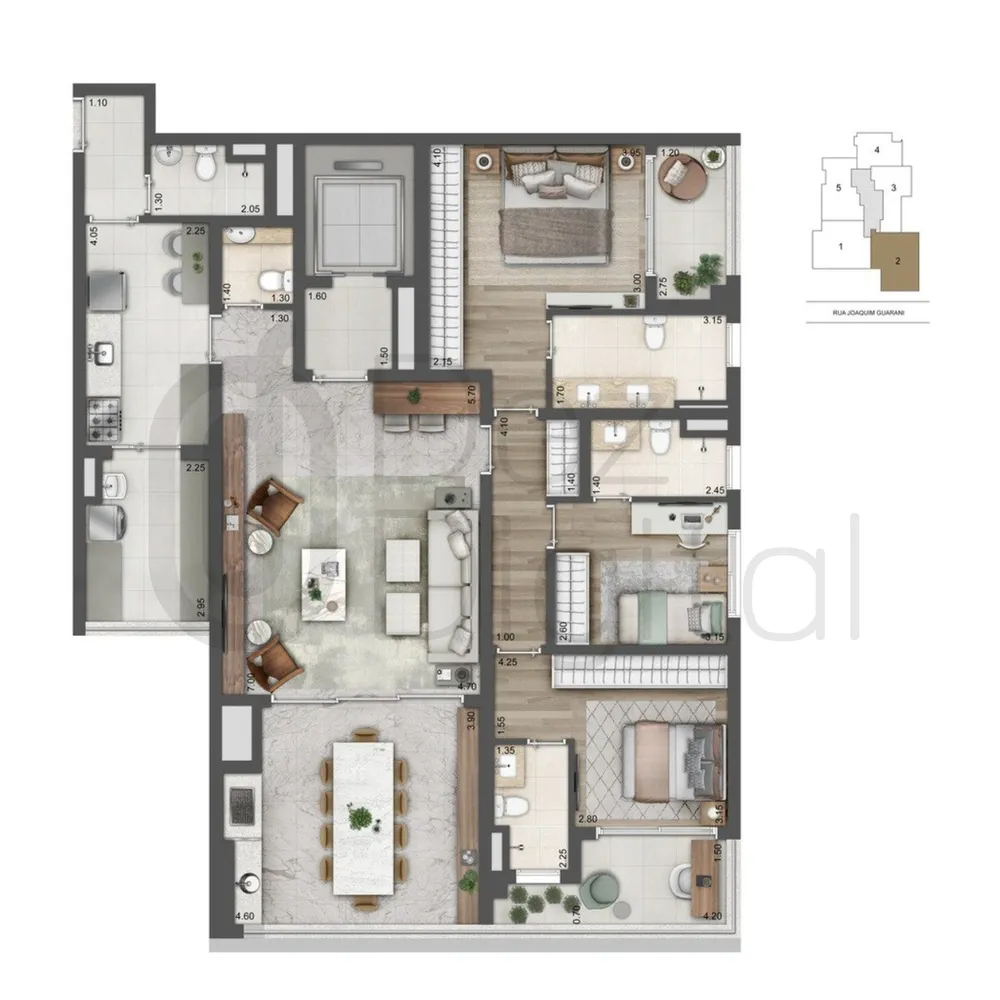 Apartamento, 3 quartos, 156 m² - Foto 16