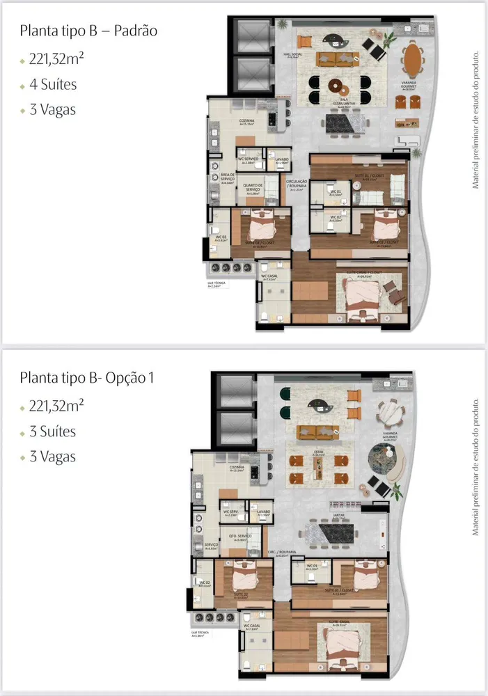 Apartamento, 4 quartos, 222 m² - Foto 11