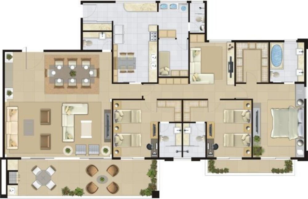 Apartamento, 4 quartos, 220 m² - Foto 2