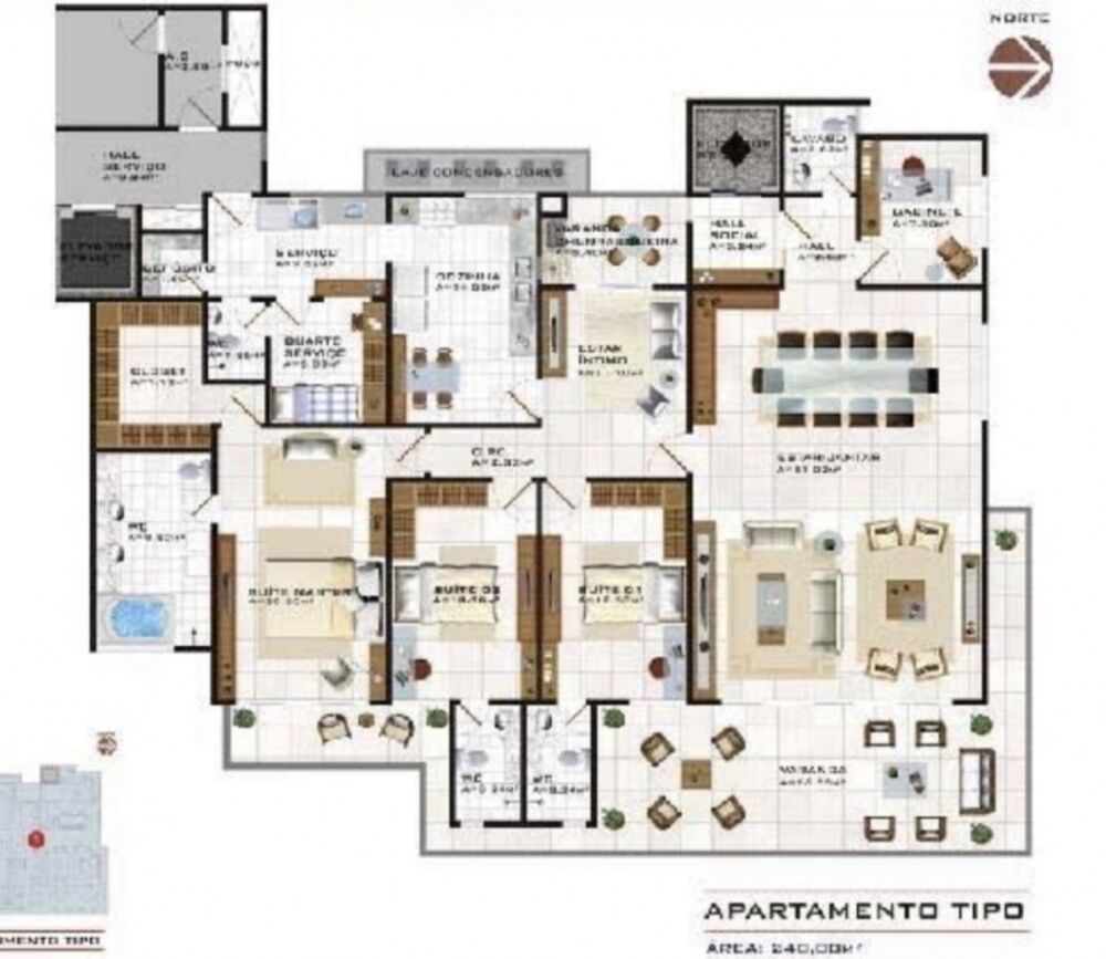 Apartamento, 4 quartos, 240 m² - Foto 11