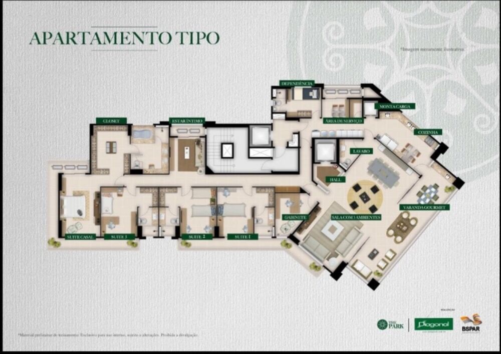 Apartamento, 4 quartos, 344 m² - Foto 6