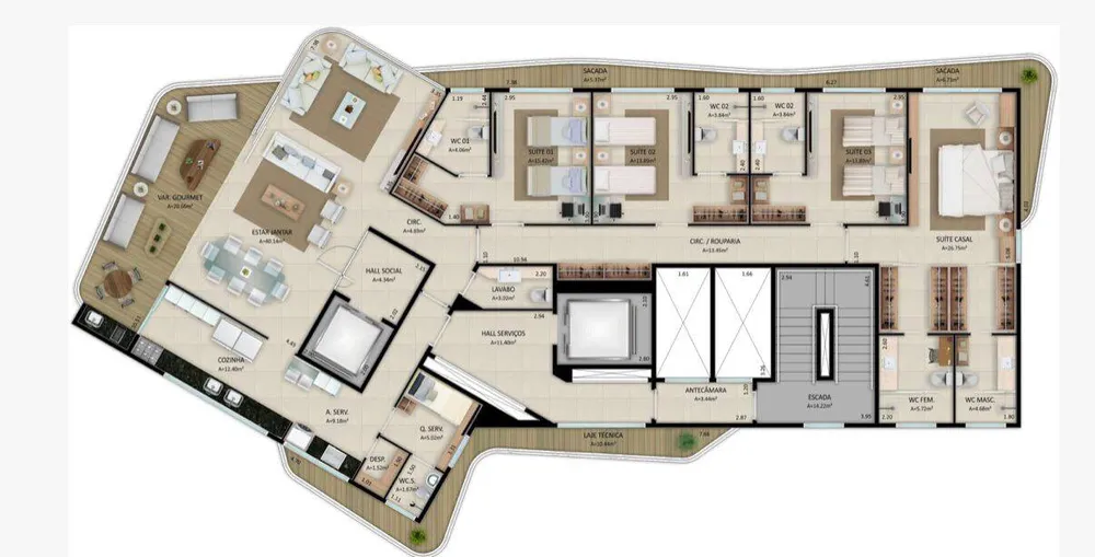 Apartamento, 4 quartos, 254 m² - Foto 16