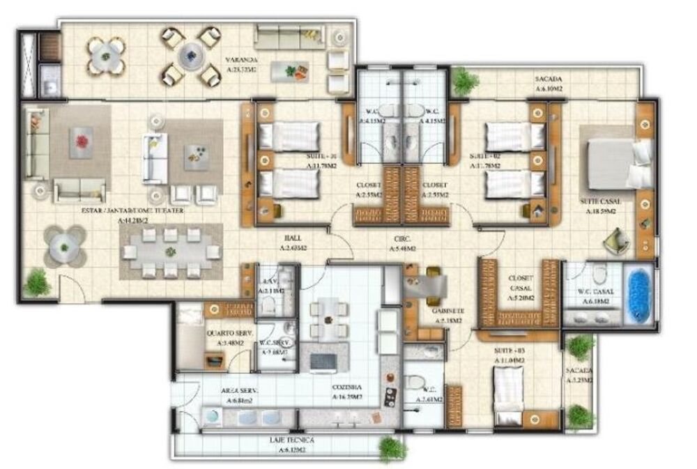 Apartamento, 4 quartos, 212 m² - Foto 10