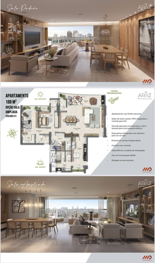 Apartamento, 4 quartos, 188 m² - Foto 3
