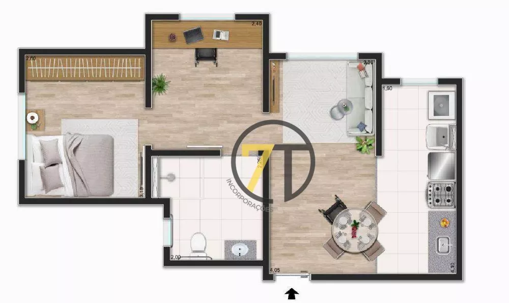 Apartamento à venda com 2 quartos, 40m² - Foto 15