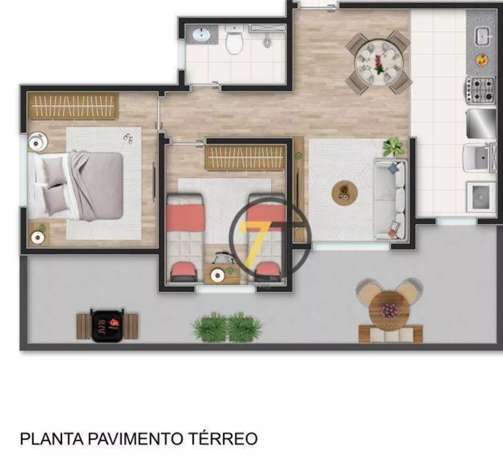 Apartamento à venda com 2 quartos, 40m² - Foto 17