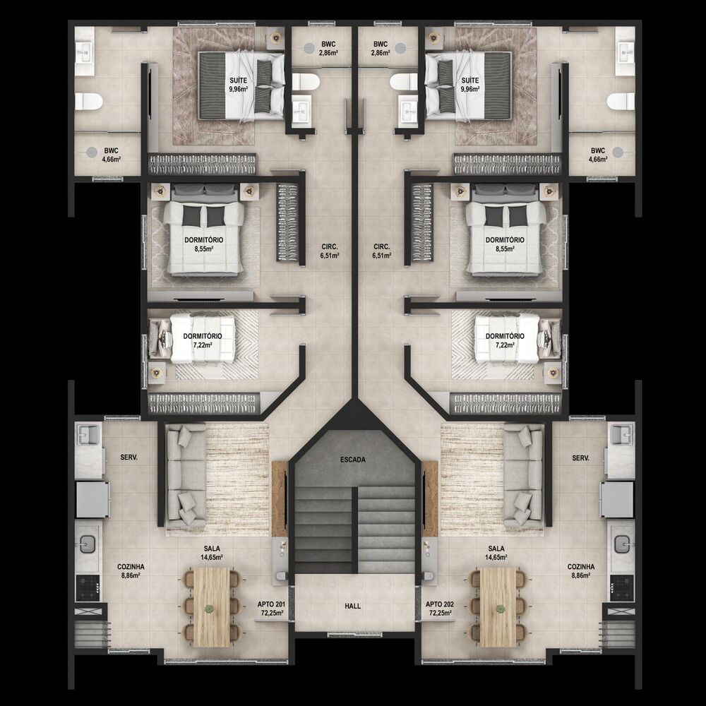 Apartamento, 3 quartos, 78 m² - Foto 5
