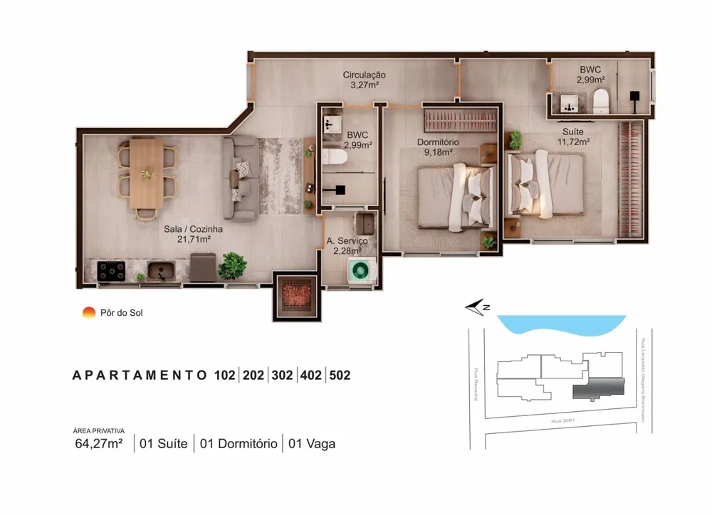 Apartamento, 2 quartos, 65 m² - Foto 6