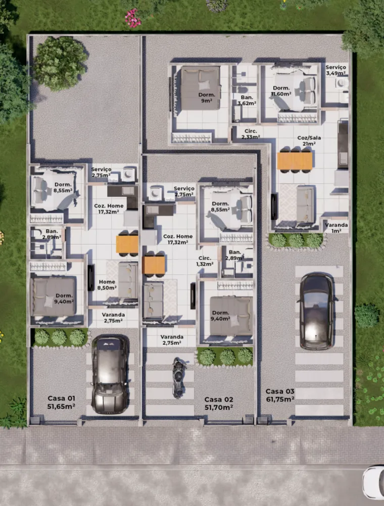 Casa, 2 quartos, 143 m² - Foto 8