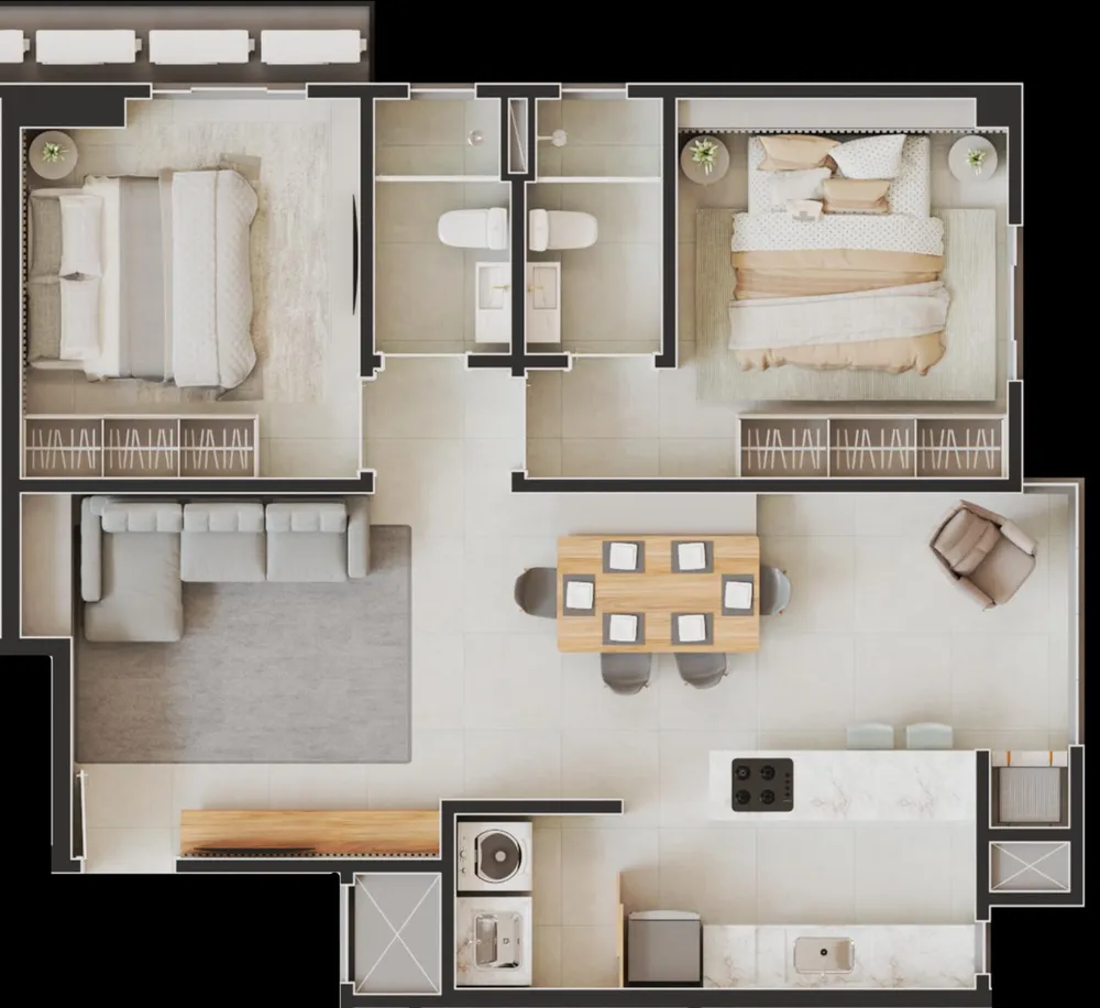Apartamento, 2 quartos, 68 m² - Foto 10