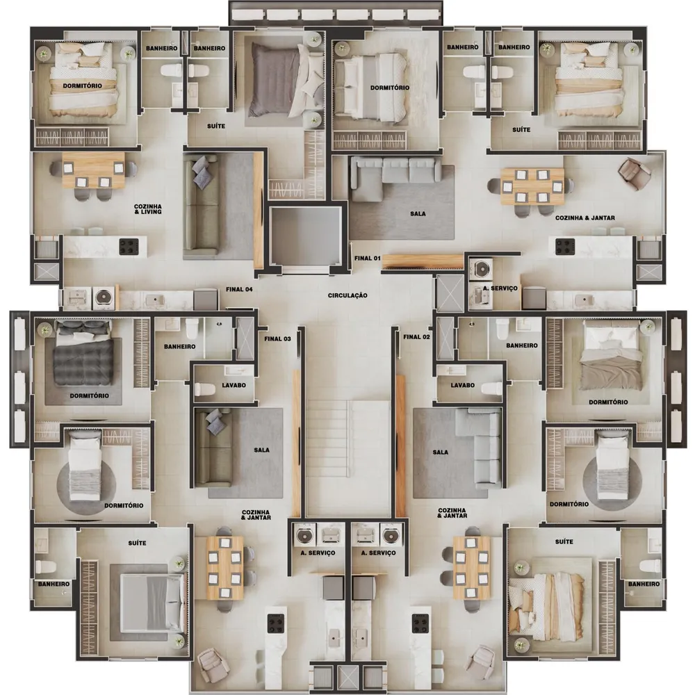 Apartamento, 2 quartos, 68 m² - Foto 9