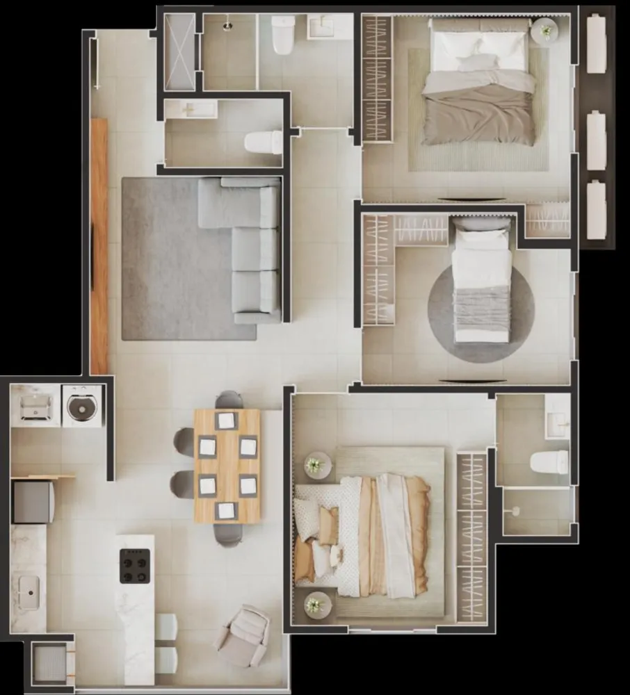 Apartamento, 2 quartos, 68 m² - Foto 11