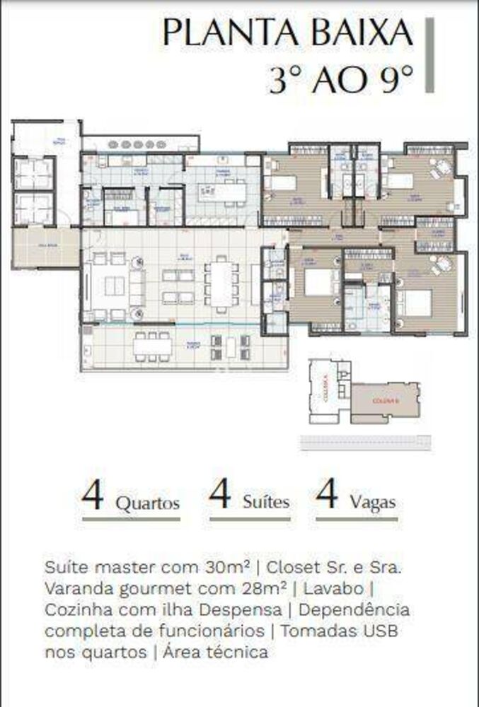 Apartamento, 4 quartos, 255 m² - Foto 5