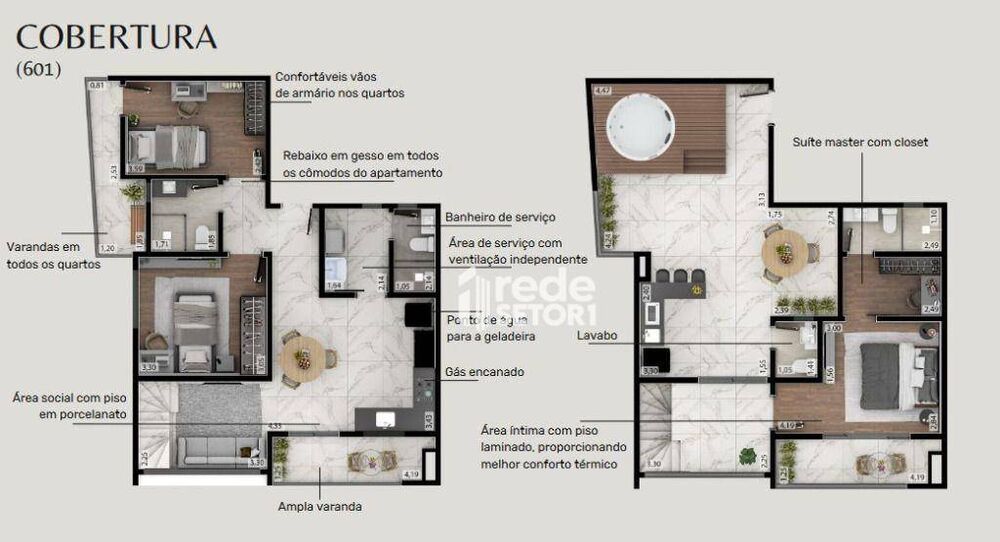 Cobertura, 3 quartos, 140 m² - Foto 6