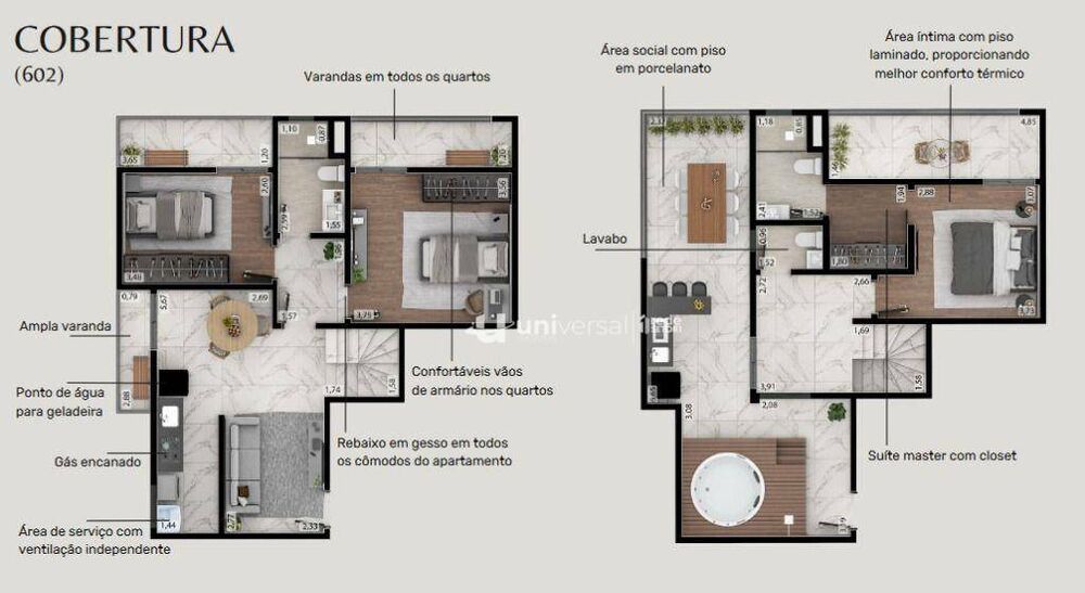 Cobertura, 3 quartos, 140 m² - Foto 8