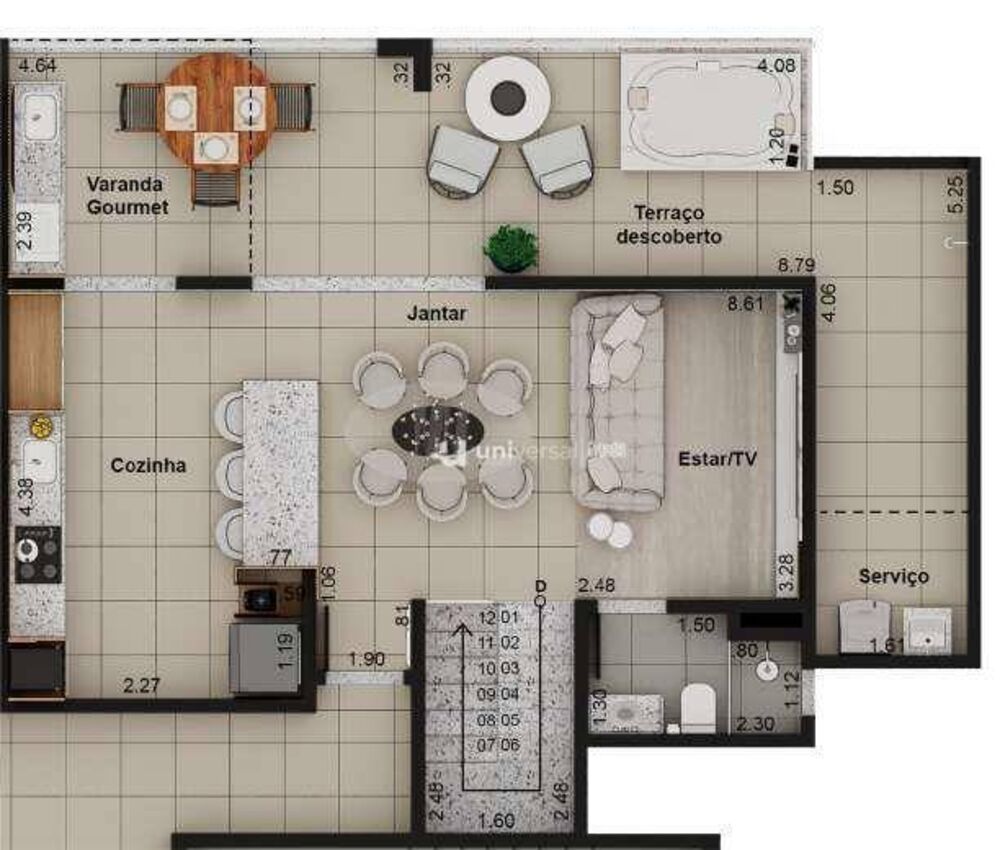 Cobertura à venda com 3 quartos, 147m² - Foto 3