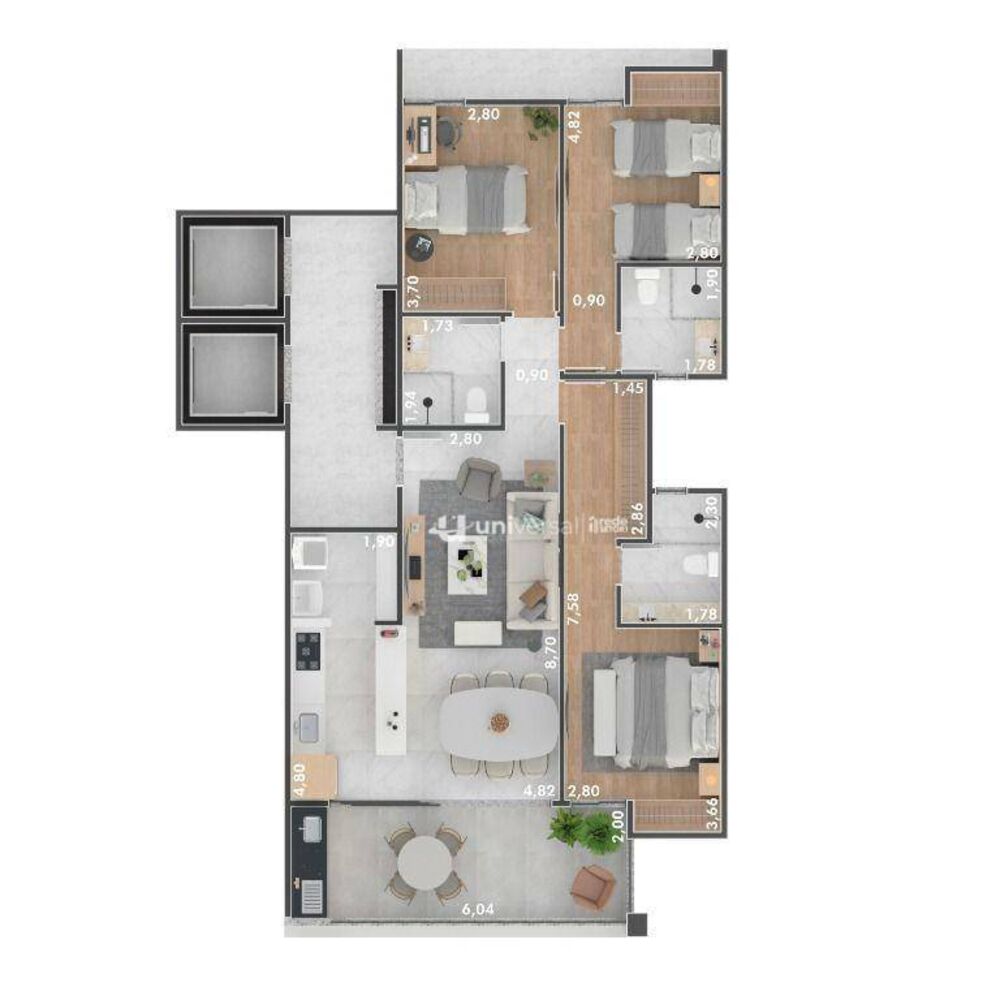 Cobertura, 3 quartos, 220 m² - Foto 11