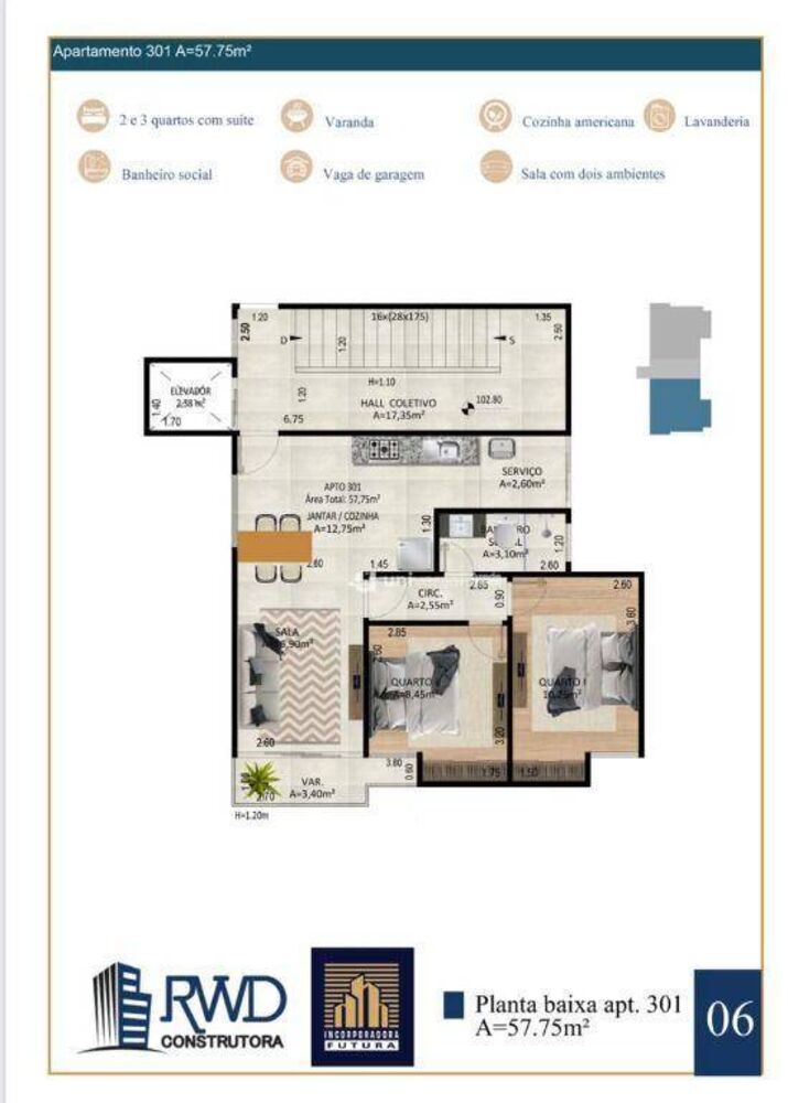 Cobertura à venda com 3 quartos, 115m² - Foto 8