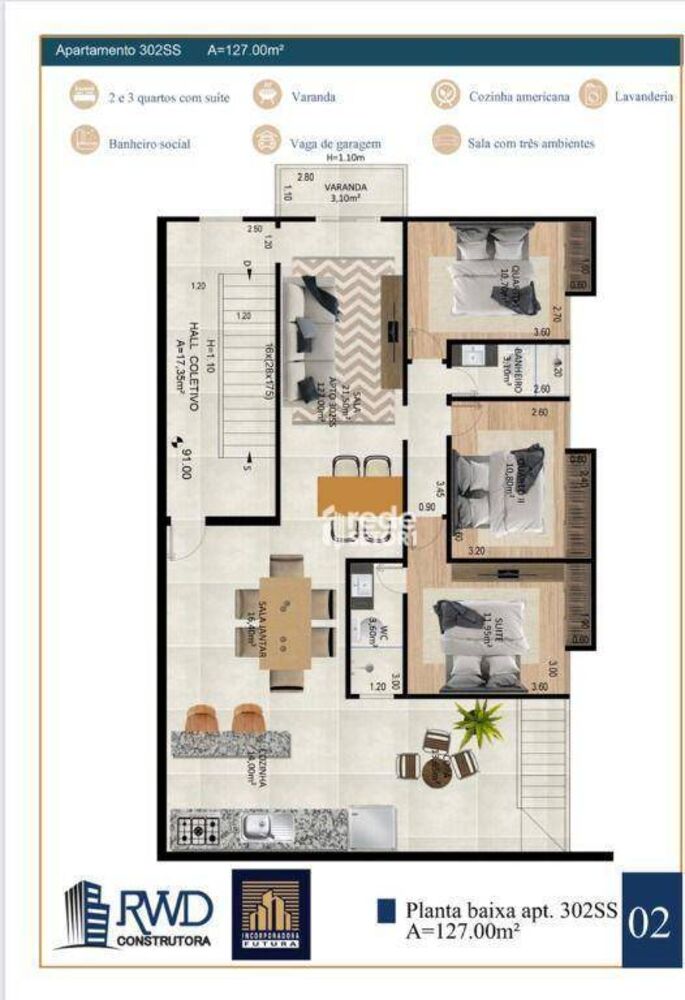 Apartamento, 2 quartos, 73 m² - Foto 6