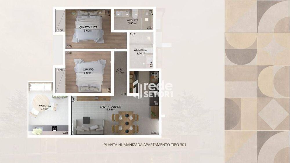 Cobertura, 3 quartos, 130 m² - Foto 2