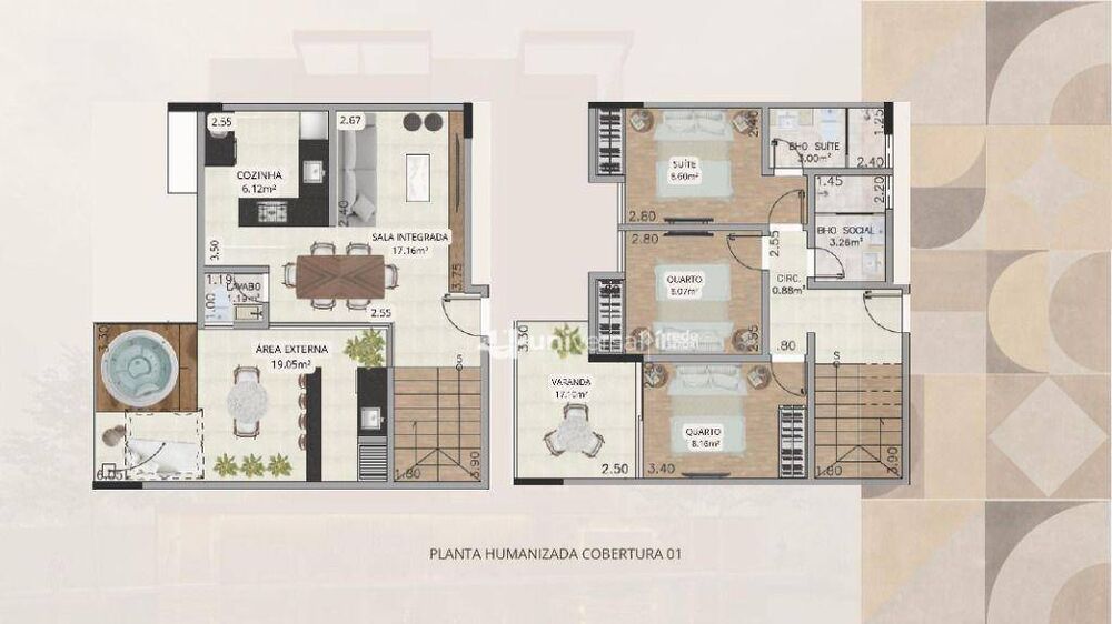 Cobertura, 3 quartos, 130 m² - Foto 4