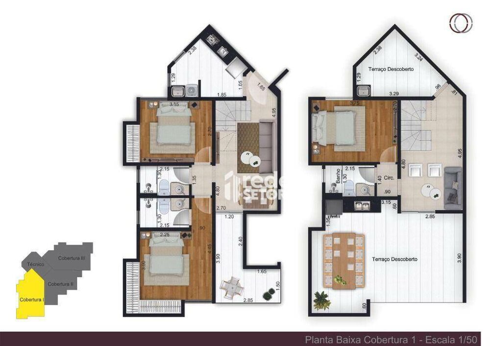 Cobertura à venda com 3 quartos, 112m² - Foto 6