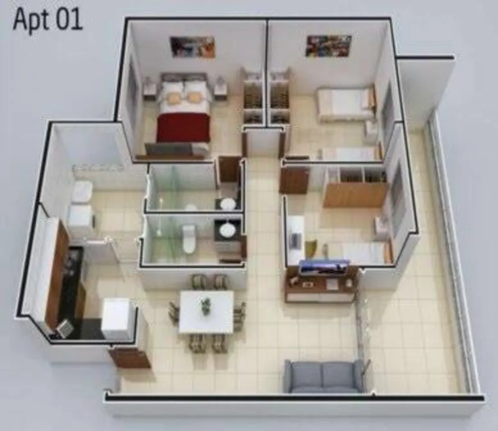 Apartamento, 3 quartos, 153 m² - Foto 2