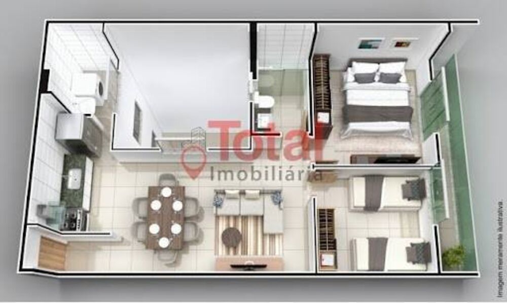 Apartamento, 2 quartos, 58 m² - Foto 1
