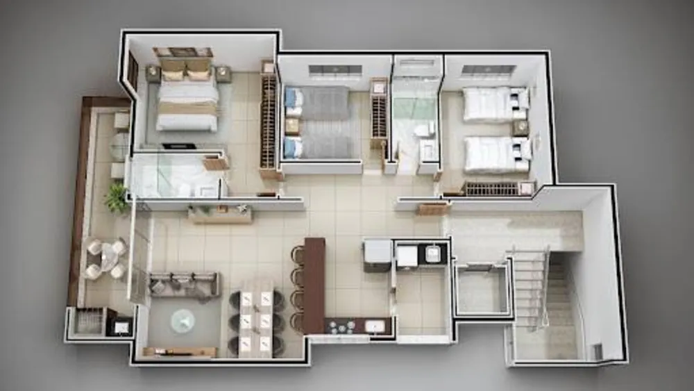 Apartamento, 3 quartos, 105 m² - Foto 2