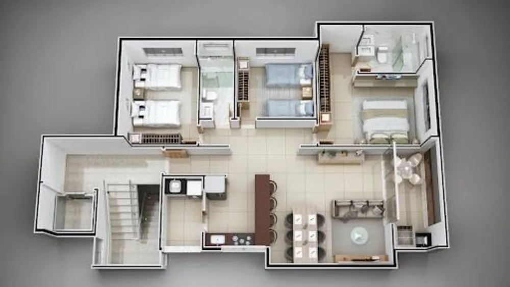 Apartamento, 3 quartos, 105 m² - Foto 3