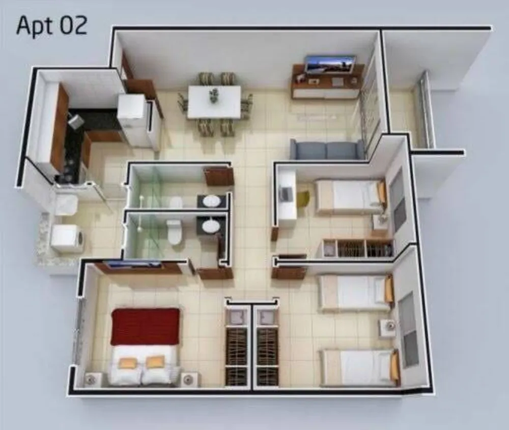 Apartamento, 3 quartos, 135 m² - Foto 2