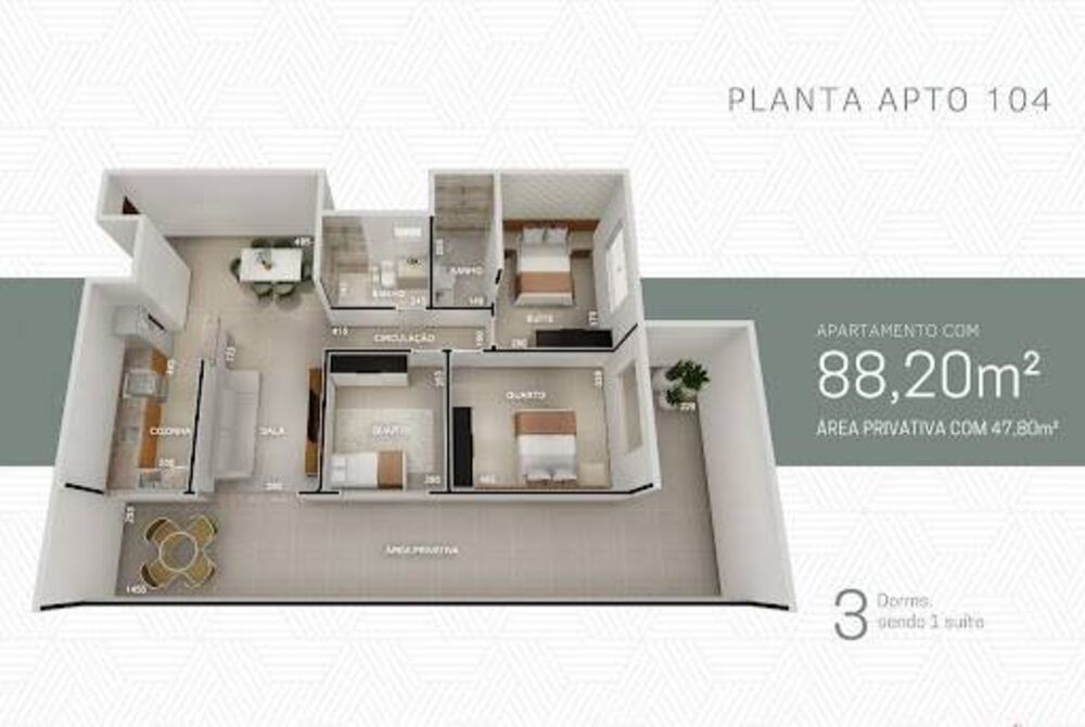 Apartamento, 2 quartos, 135 m² - Foto 1