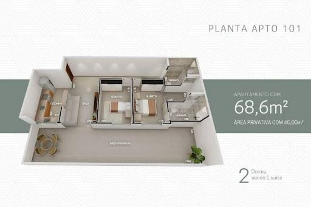 Apartamento, 2 quartos, 113 m² - Foto 1