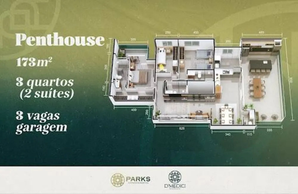 Apartamento, 3 quartos, 174 m² - Foto 2
