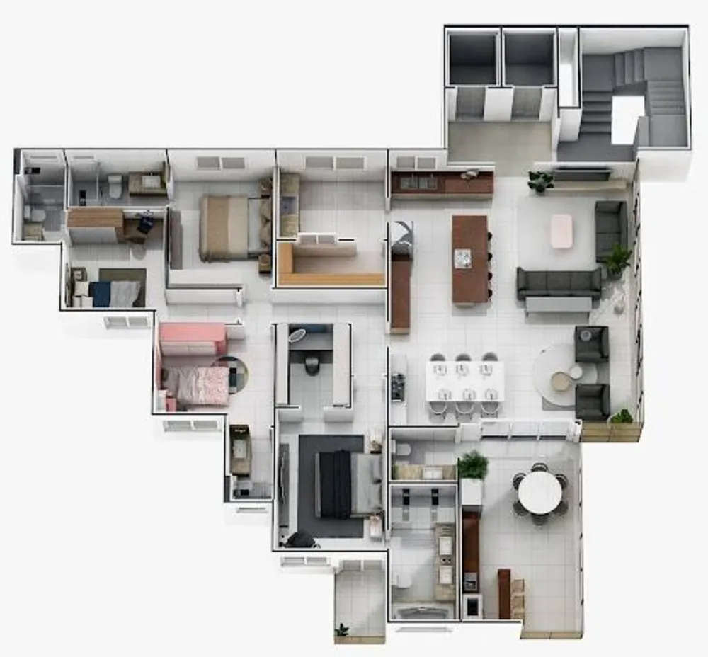 Apartamento, 4 quartos, 206 m² - Foto 2