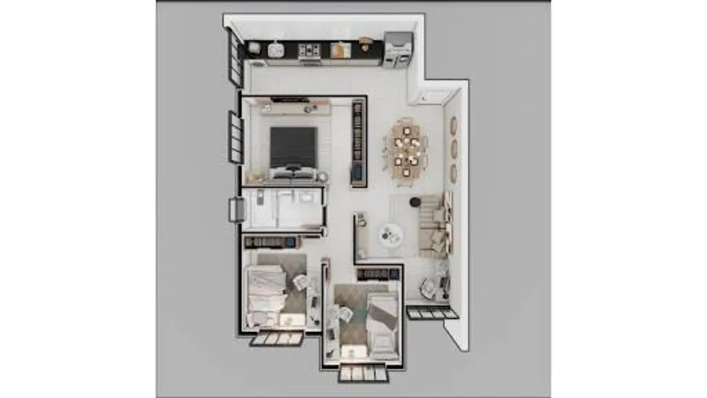 Apartamento, 2 quartos, 79 m² - Foto 2